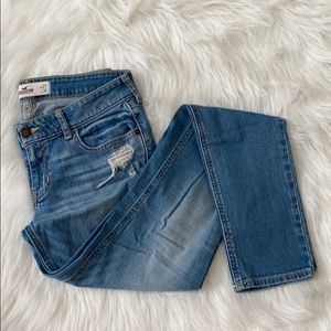 Hollister Low Rise Distressed Skinny Jeans